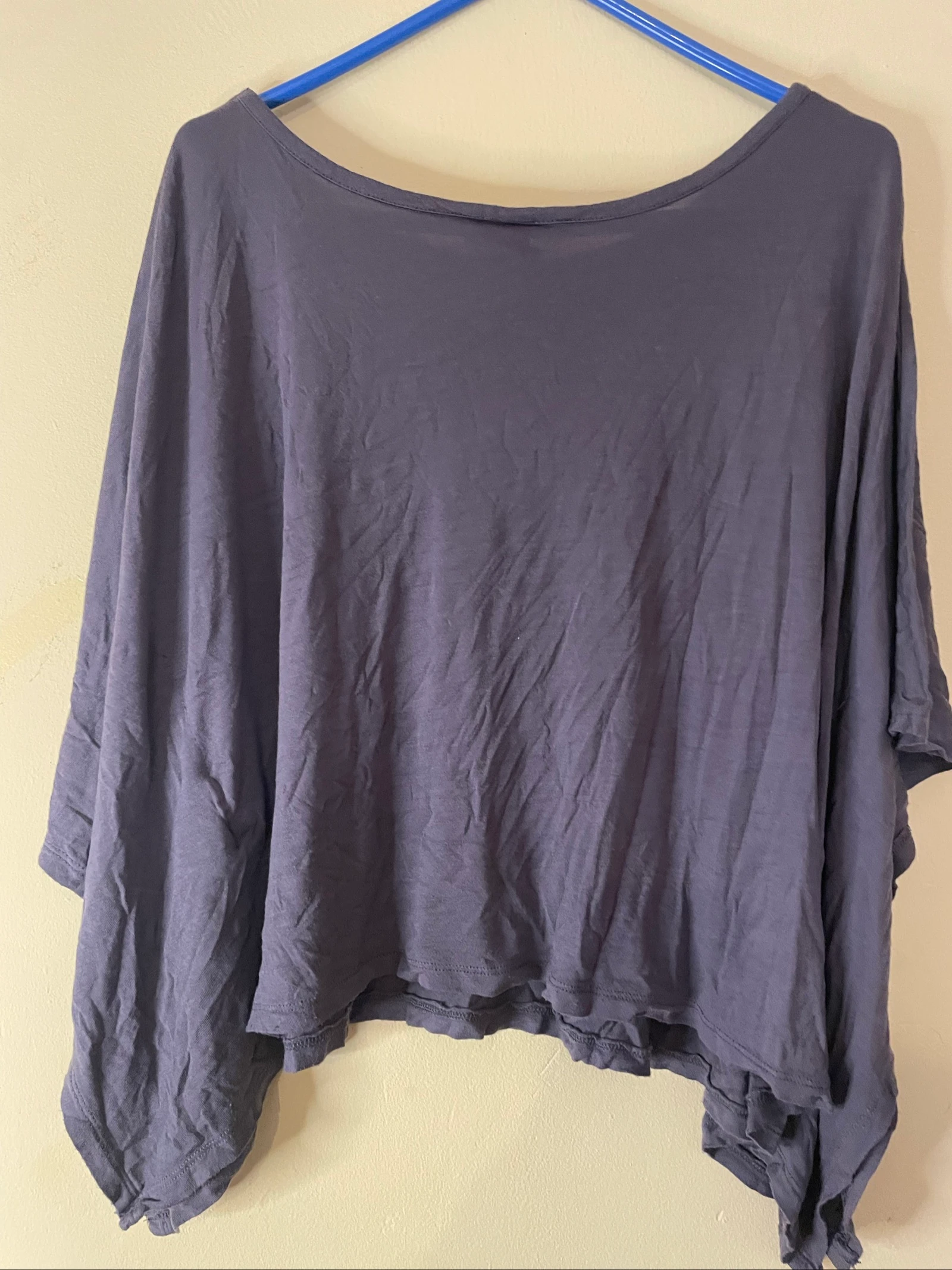 Oversized Cut Poncho Blouse / Batwing Sleeve – photo 6